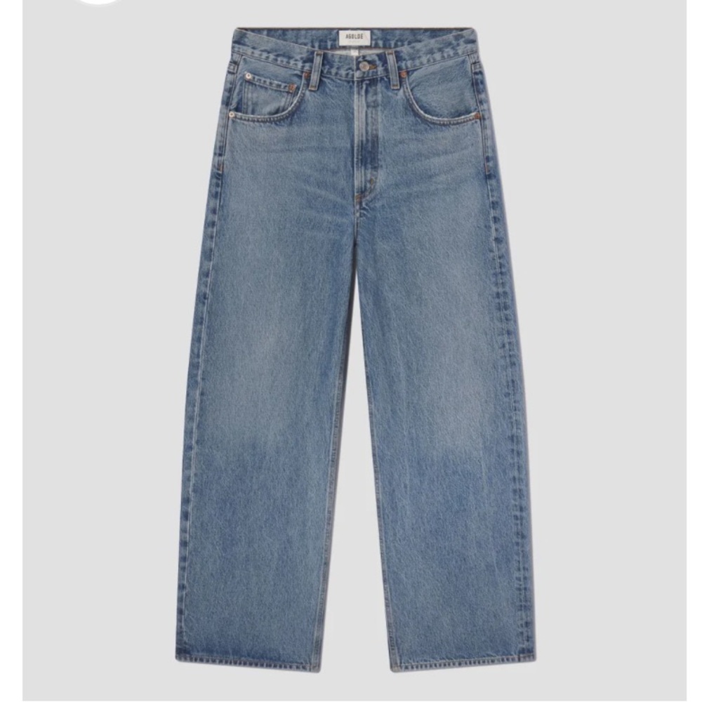 Agolde Straight-Leg Jeans in Light Blue Denim